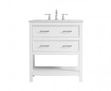  VF19030WH - 30 Inch Single Bathroom Vanity in White