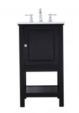  VF27019BK - 19 In. Single Bathroom Vanity Set in Black