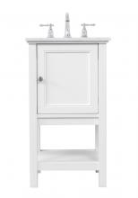 Elegant VF27019WH - 19 in. Single bathroom vanity set in White