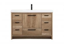 Elegant VF46048NT - 48 Inch Single Bathroom Vanity in Natural Oak