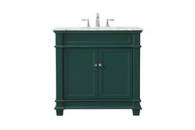 Elegant VF50036GN - 36 Inch Single Bathroom Vanity Set in Green