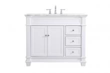  VF50042WH - 42 Inch Single Bathroom Vanity Set in White