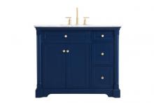  VF53042BL - 42 Inch Single Bathroom Vanity in Blue