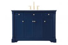  VF53048BL - 48 Inch Single Bathroom Vanity in Blue