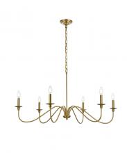  LD5056D42SG - Rohan 42 Inch Chandelier in Satin Gold