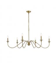  LD5056D48SG - Rohan 48 Inch Chandelier in Satin Gold