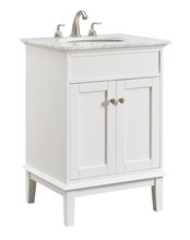 Elegant VF30124WH - 24 In. Single Bathroom Vanity Set In White