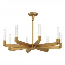  CH607232AG - Claire 32-in Aged Gold 8 Lights Chandeliers