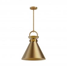  PD412014AG - Emerson 14-in Aged Gold 1 Light Pendant