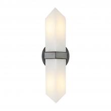 Alora Lighting WV334215UBAR - Valencia 15-in Urban Bronze/Alabaster 2 Lights Wall/Vanity