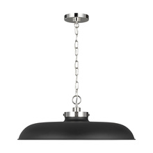  CP1111MBKPN - Wellfleet Large Wide Pendant