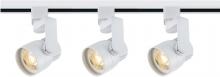 Nuvo TK423 - LED Track Kit - 12 Watt LED - 3000K - 4 foot Track - 36 degree - Round Shape with Angel Arm - White