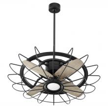 Quorum 32304-69 - Mira 30" LED Cage Fan - TXB