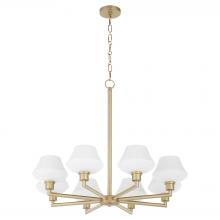 Quorum 6221-8-80 - Cassini 8 Light Chandelier, Aged Brass