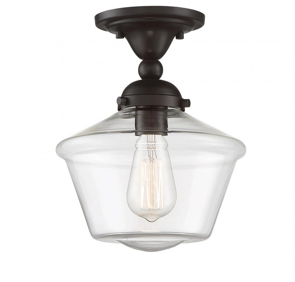 1-Light Ceiling Light in Oil Rubbed Bronze