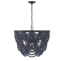 Savoy House Meridian M100101NBLORB - 5 LT Chandelier in Navy Blue with Oil Rubbed Bronze *M22