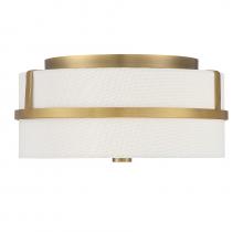 Savoy House Meridian M60065NB - 2-Light Ceiling Light in Natural Brass