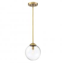 Savoy House Meridian M70067NB - 1-Light Mini Pendant in Natural Brass