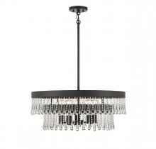 Savoy House Meridian M7038MBK - 6-Light Pendant in Matte Black