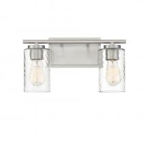 Savoy House Meridian M80037BN - 2-Light Bathroom Vanity Light in Brushed Nickel