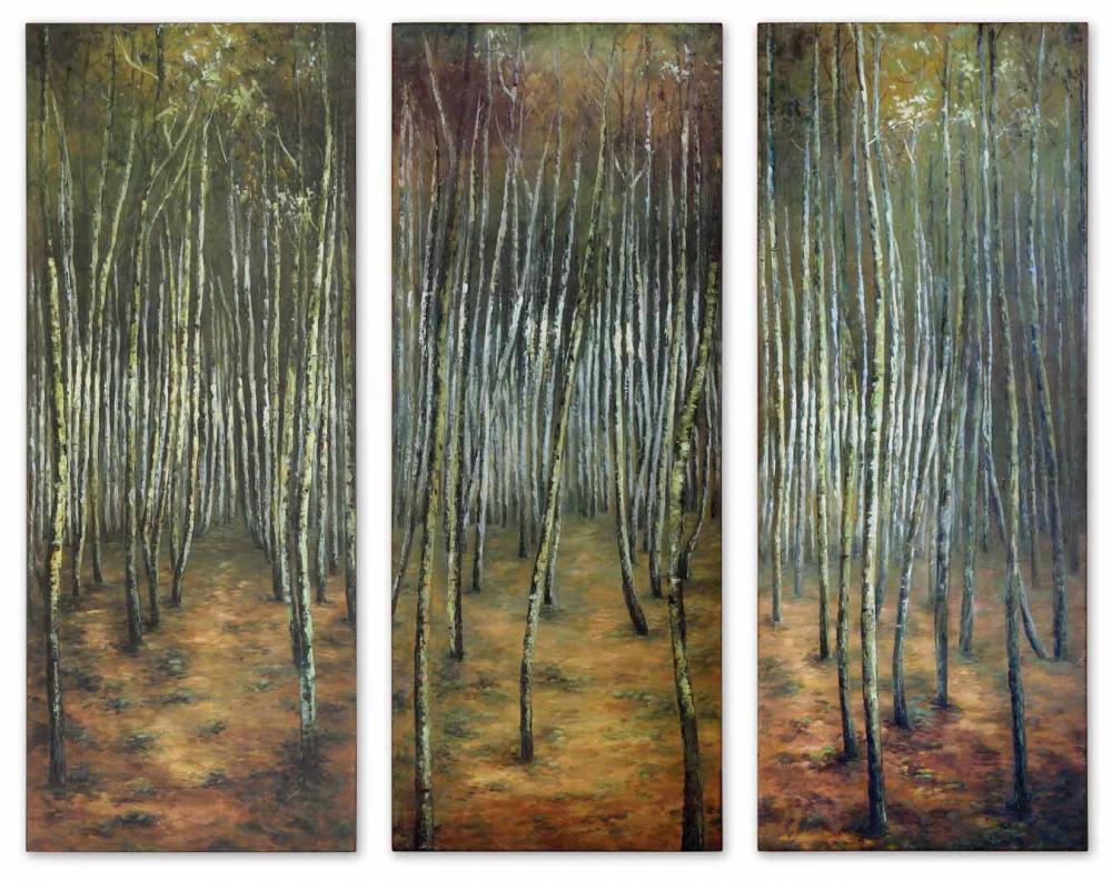 Birch Tree Panel Art Set/3