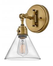 Hinkley 3691HB-CL - Medium Swing Arm Single Light Sconce