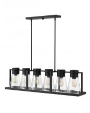 Hinkley 63306BK-CL - Hinkley Lighting Refinery Series 63306BK-CL Linear Pendant