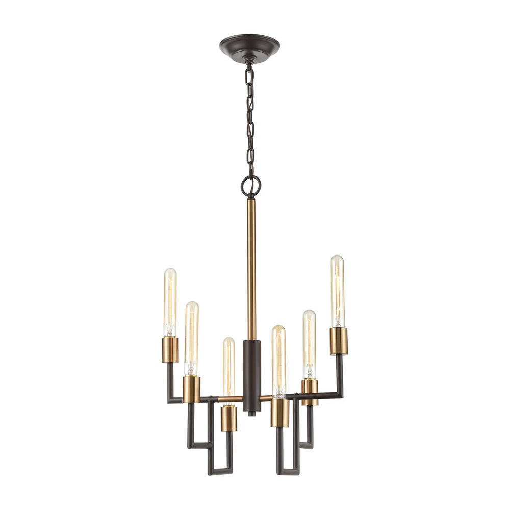 Congruency 6-Light Chandelier in Oil Rubbed Bronze