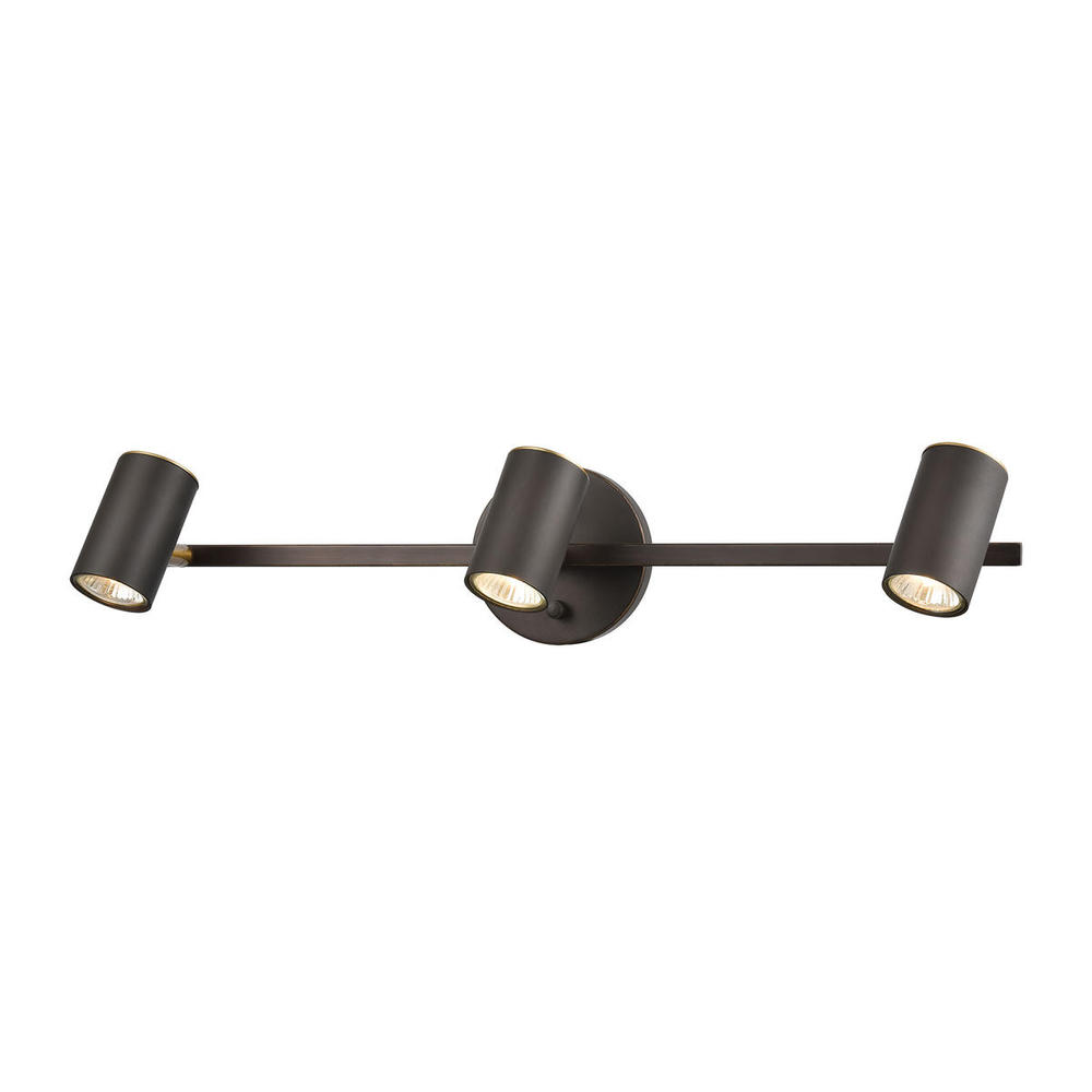 Kempton 3-Light Vanity Light in Matte Black