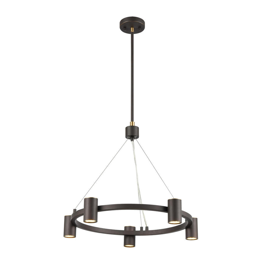 Kempton 5-Light Chandelier in Matte Black