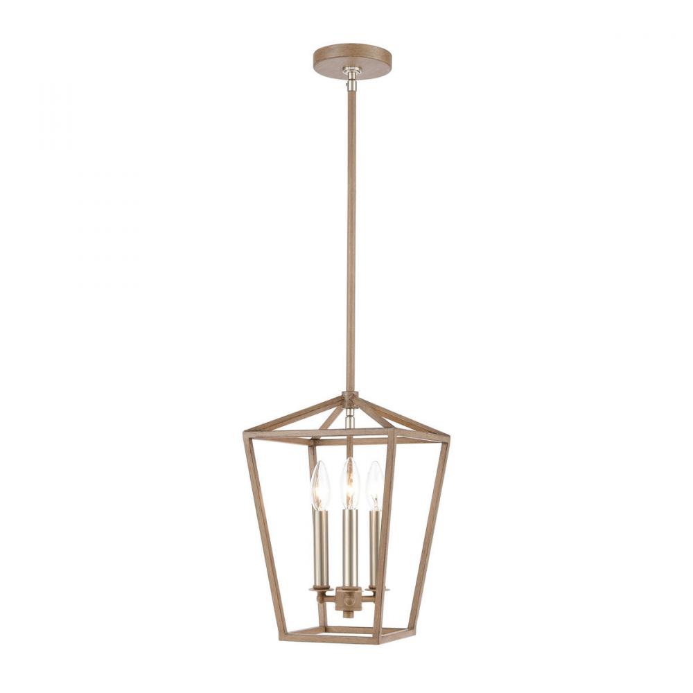 Fairfax 3-Light Mini Pendant in Light Wood