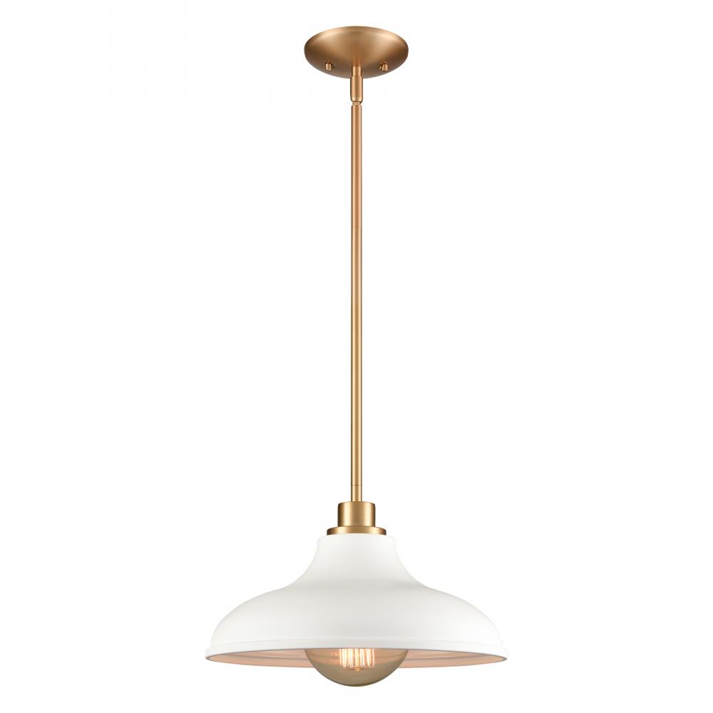 Grenville 13'' Wide 1-Light Pendant - Brushed Gold