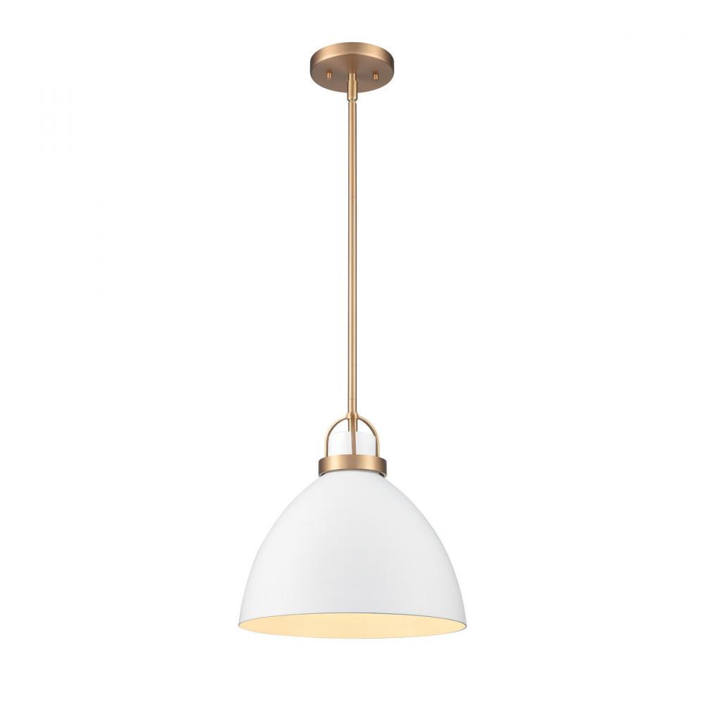 Somerville 12'' Wide 1-Light Pendant - Matte White