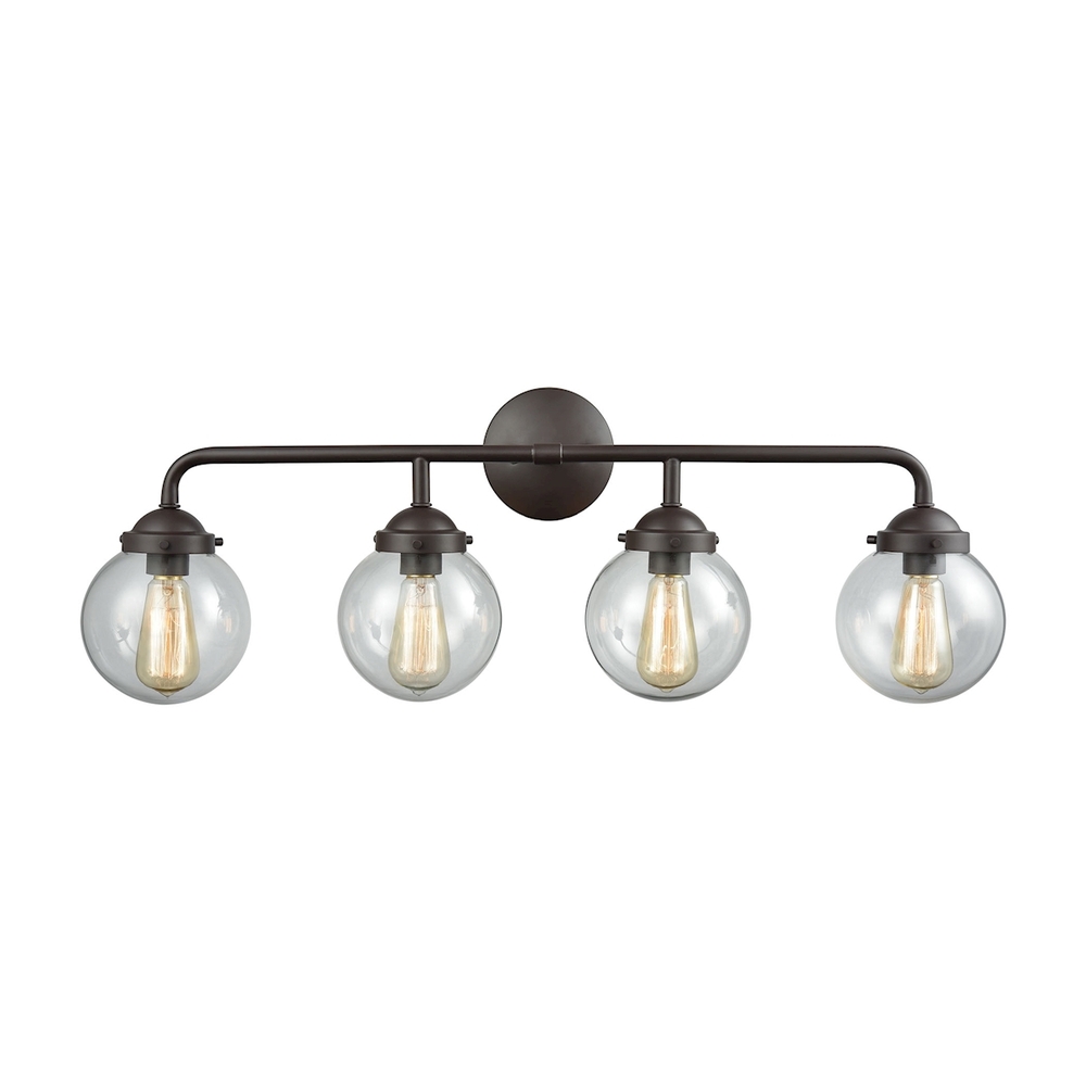 Thomas - Beckett 33'' Wide 4-Light Vanity Light - Oil Rubbed Bronze