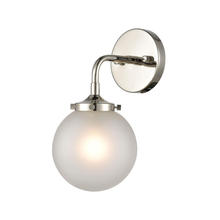  15360/1 - Boudreaux 1-Light Sconce in Polished Nickel with Frosted