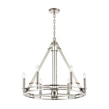 ELK Home 16342/6 - Bergamo 6-Light Chandelier in Polished Nickel