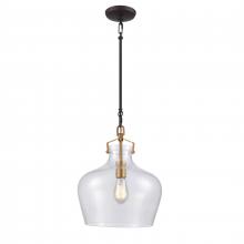 ELK Home 16593/1 - Davenport 13'' Wide 1-Light Pendant - Brushed Antique Brass