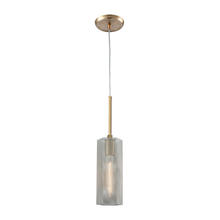 ELK Home 21105/1 - Compartir 1-Light Mini Pendant in Satin Brass with Perforated Metal