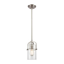 ELK Home 21191/1 - Lakeland 1-Light Mini Pendant in Satin Nickel with Clear Glass