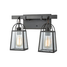 ELK Home 46271/2 - Barnside 2-Light Vanity Lamp in Oil Rubbed Bronze with Clear Glass Panels