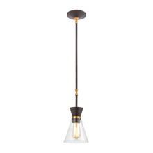  46493/1 - Modley 1-Light Mini Pendant in Oil Rubbed Bronze with Clear Glass