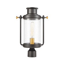  46673/1 - Wexford 1-Light Post Mount in Matte Black with Seedy Glass