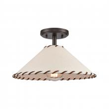  90270/1 - Marion 14'' Wide 1-Light Semi Flush Mount - Oil Rubbed Bronze