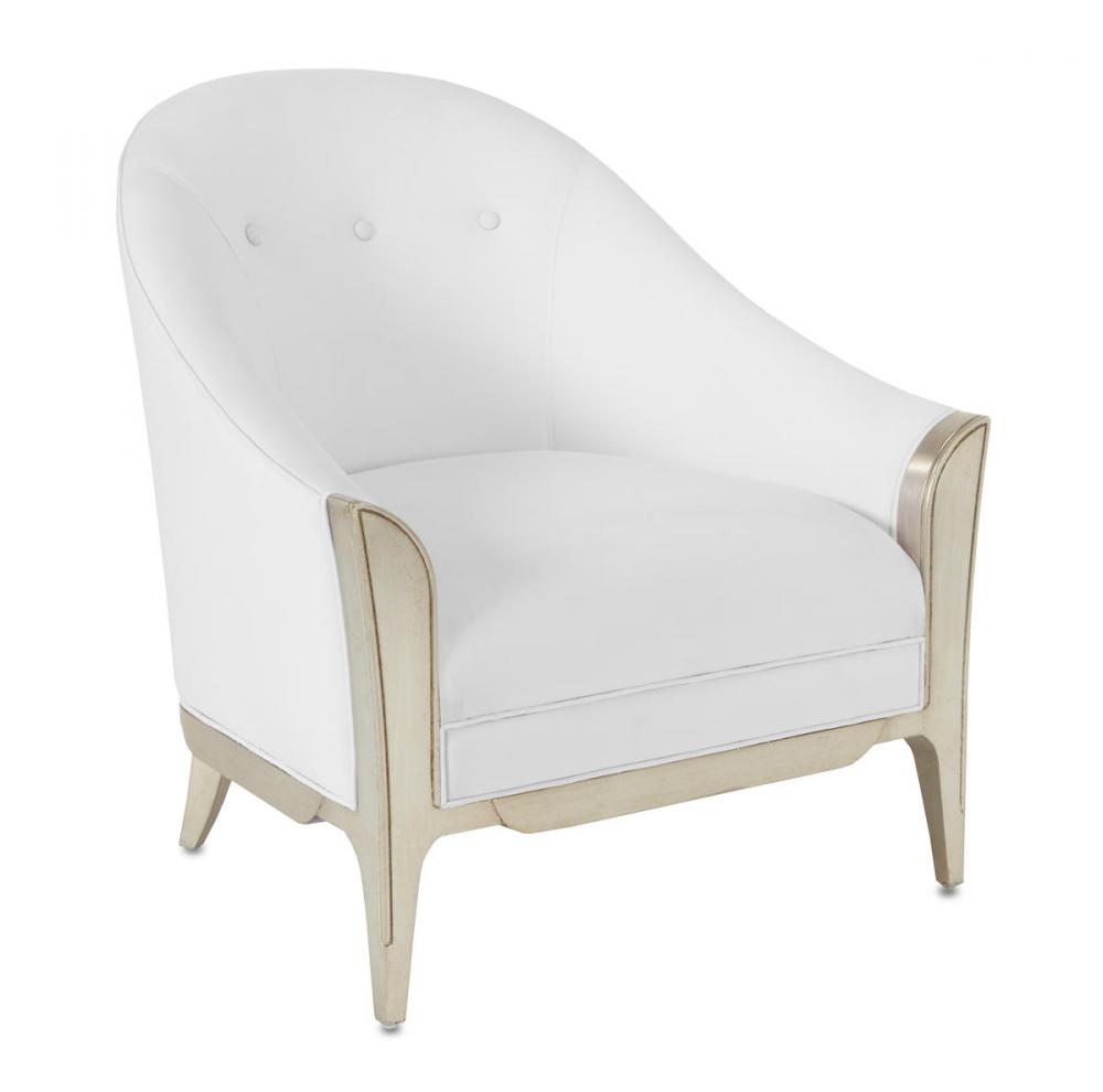 Emmitt Silver Armchair, Muslin