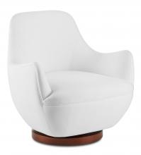 Currey 7000-0571 - Brene Walnut Swivel Armchair,